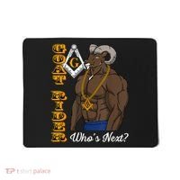 Brothers Masons Goat Rider Whos Next Masonic Funny Gift Mousepad thumb 0