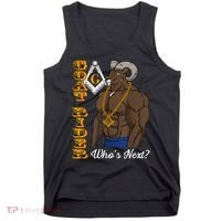 Brothers Masons Goat Rider Whos Next Masonic Funny Gift Tank Top thumb 0