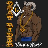 Brothers Masons Goat Rider Whos Next Masonic Funny Gift Plastic Christmas Ball Ornament thumb 1