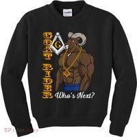 Brothers Masons Goat Rider Whos Next Masonic Funny Gift Kids Sweatshirt thumb 0