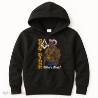 Brothers Masons Goat Rider Whos Next Masonic Funny Gift Kids Hoodie thumb 0