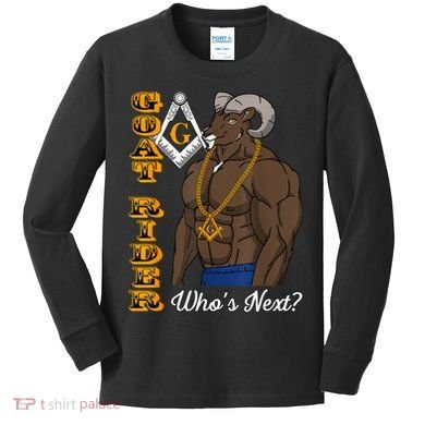 Brothers Masons Goat Rider Whos Next Masonic Funny Gift Kids Long Sleeve Shirt