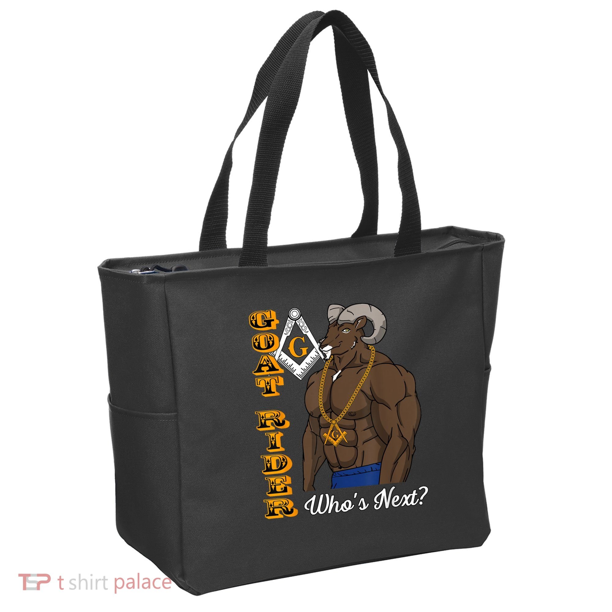 Brothers Masons Goat Rider Whos Next Masonic Funny Gift Tote Bag