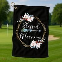 Blessed Meemaw Grandma Gift Golf Towel thumb 1