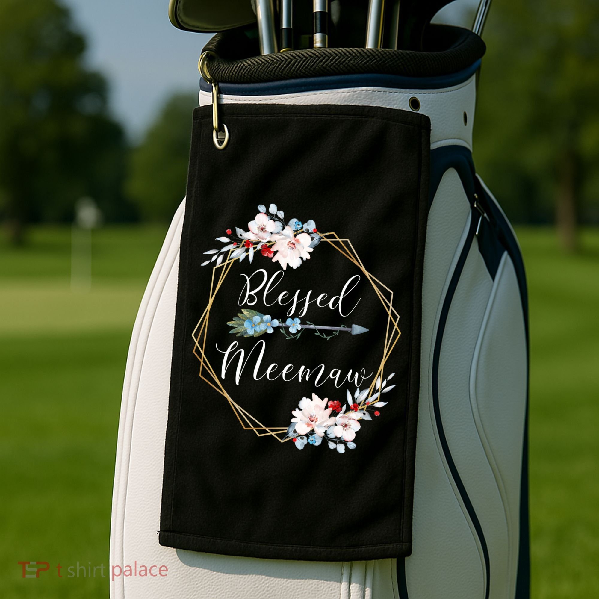 Blessed Meemaw Grandma Gift Golf Towel