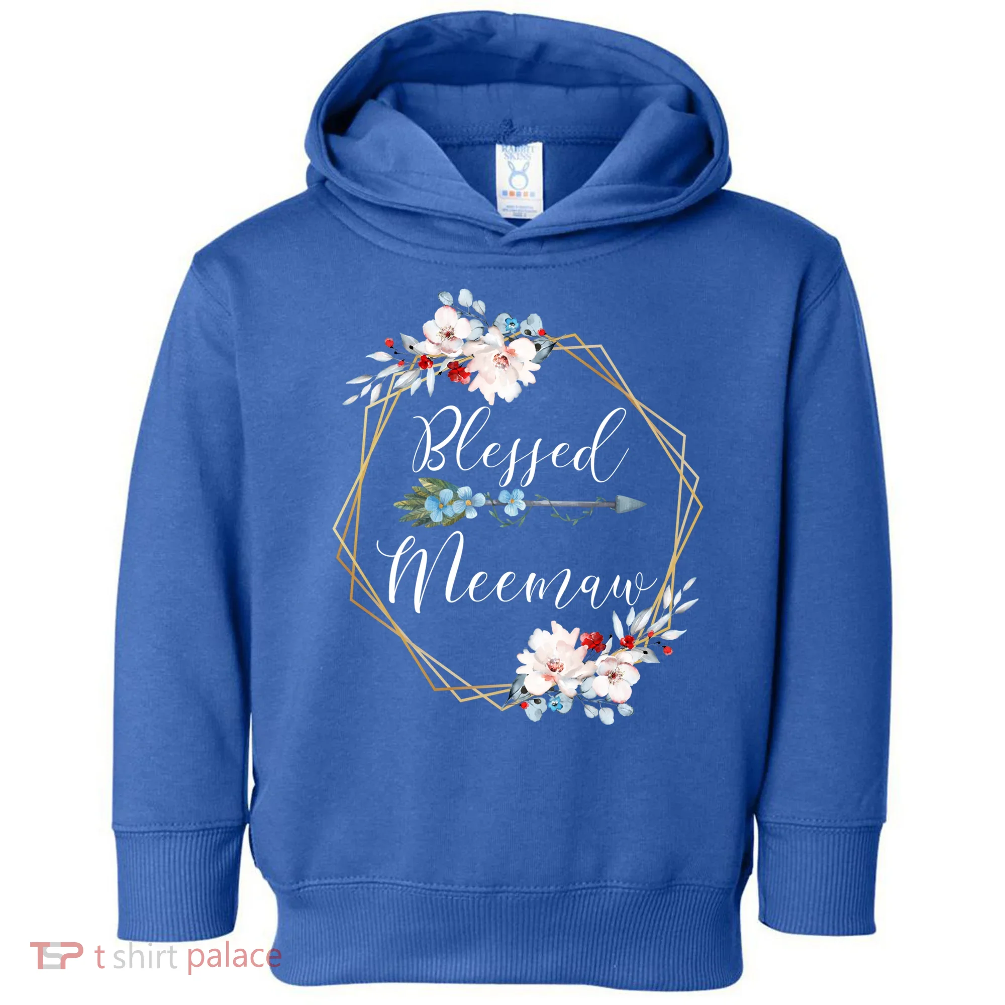 Blessed Meemaw Grandma Gift Toddler Hoodie