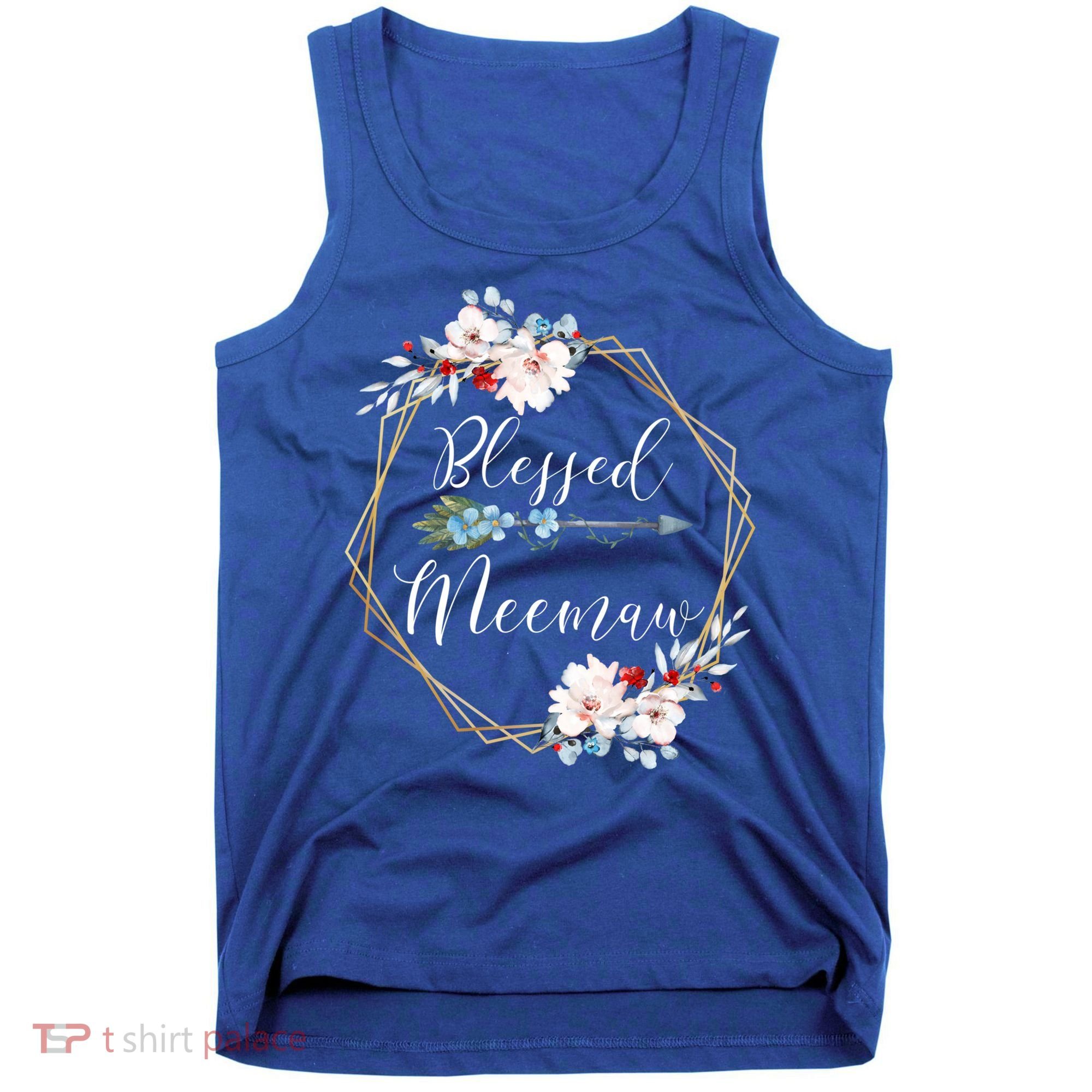 Blessed Meemaw Grandma Gift Tank Top