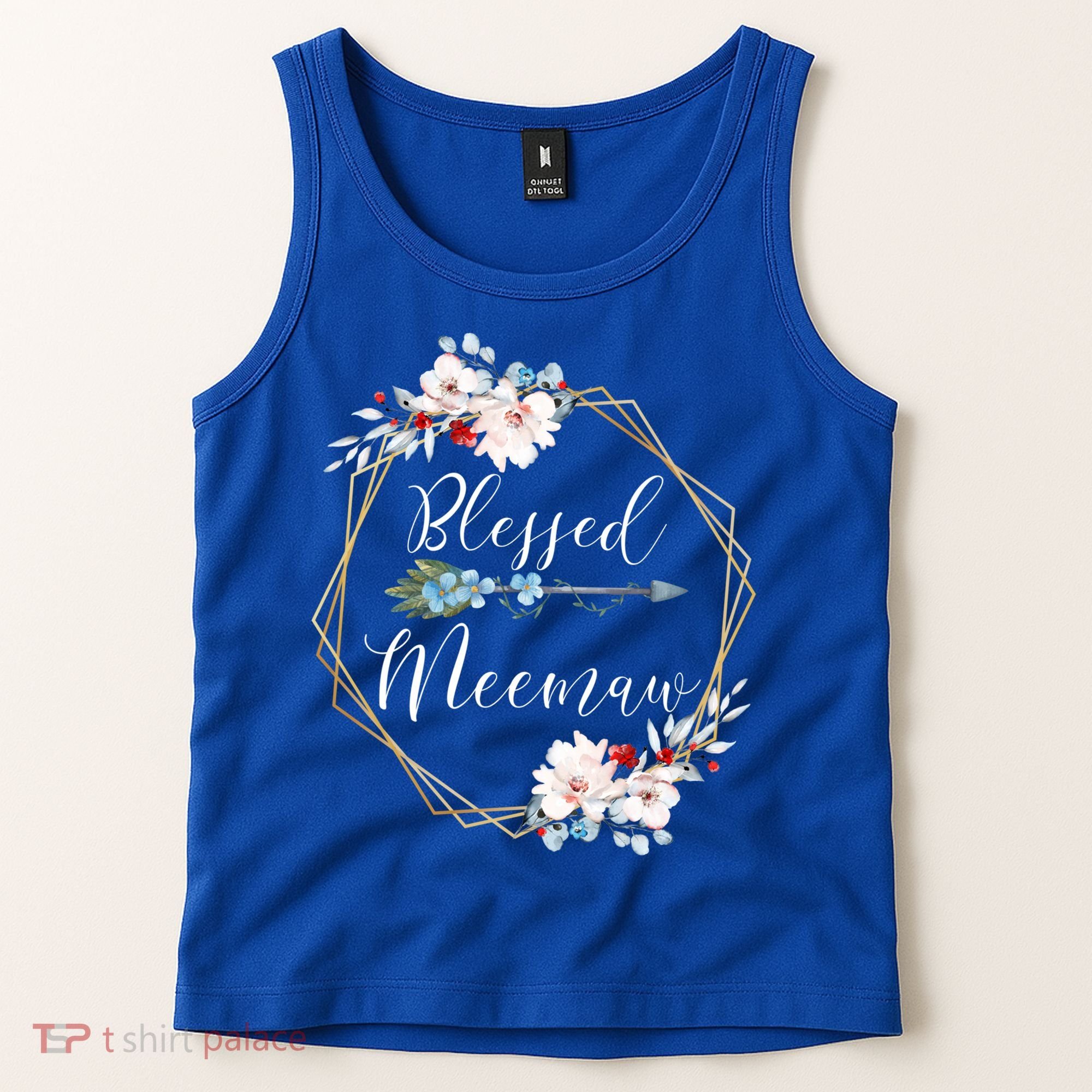 Blessed Meemaw Grandma Gift Tank Top