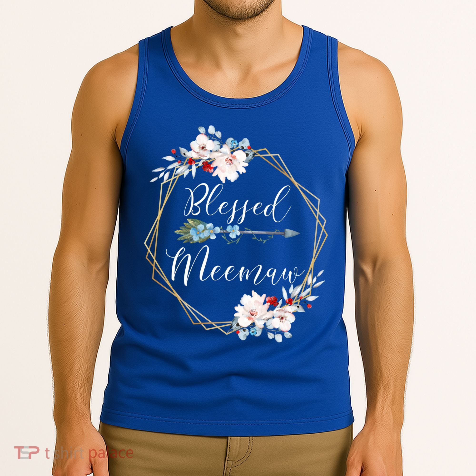 Blessed Meemaw Grandma Gift Tank Top