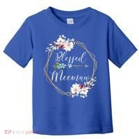 Blessed Meemaw Grandma Gift Toddler T-Shirt thumb 0