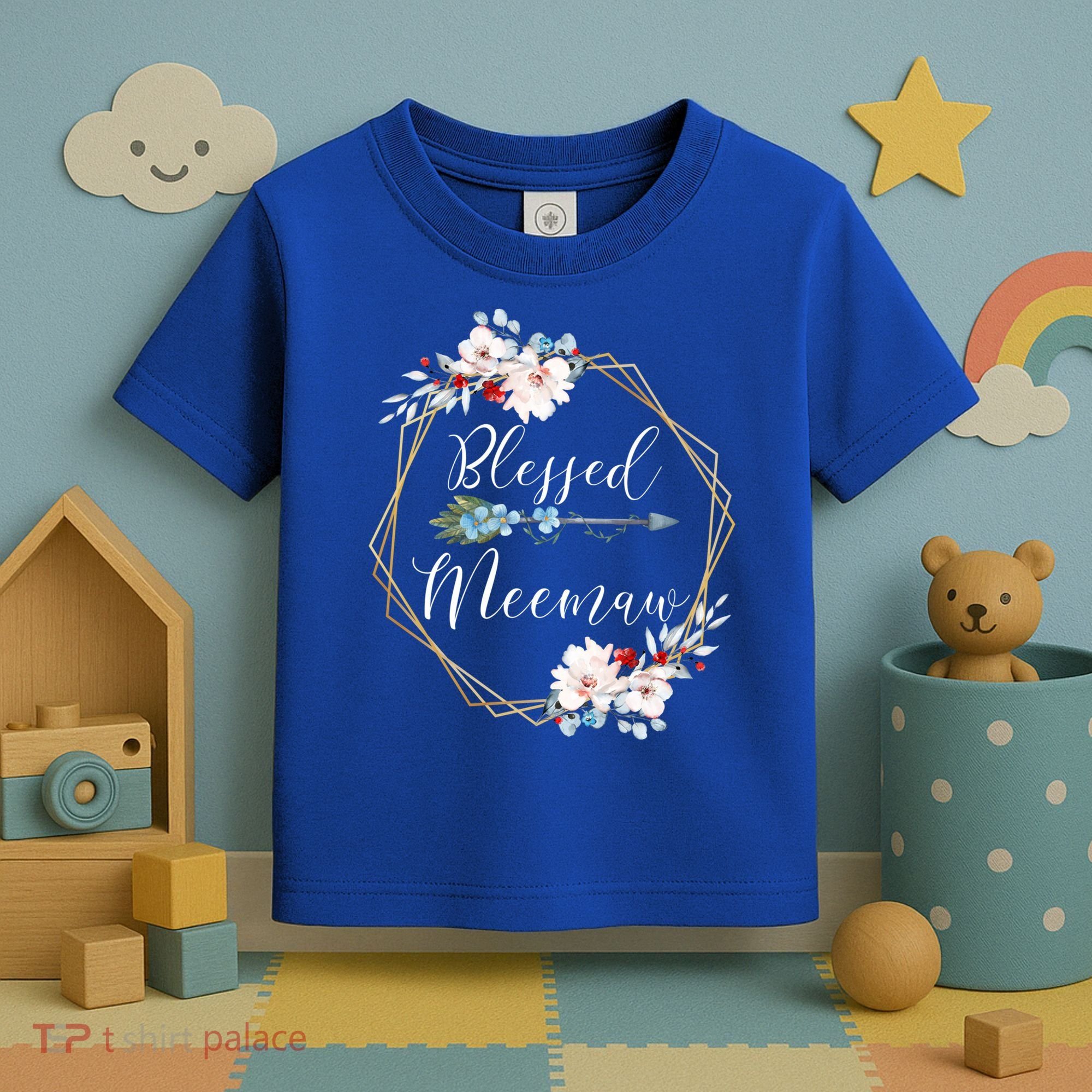 Blessed Meemaw Grandma Gift Toddler T-Shirt