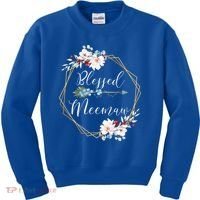 Blessed Meemaw Grandma Gift Kids Sweatshirt thumb 0