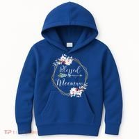 Blessed Meemaw Grandma Gift Kids Hoodie thumb 0