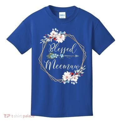 Blessed Meemaw Grandma Gift Kids T-Shirt