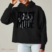 Beast Mode Gym Motivation Ladies Heavyweight Boxy Pullover Hoodie thumb 0