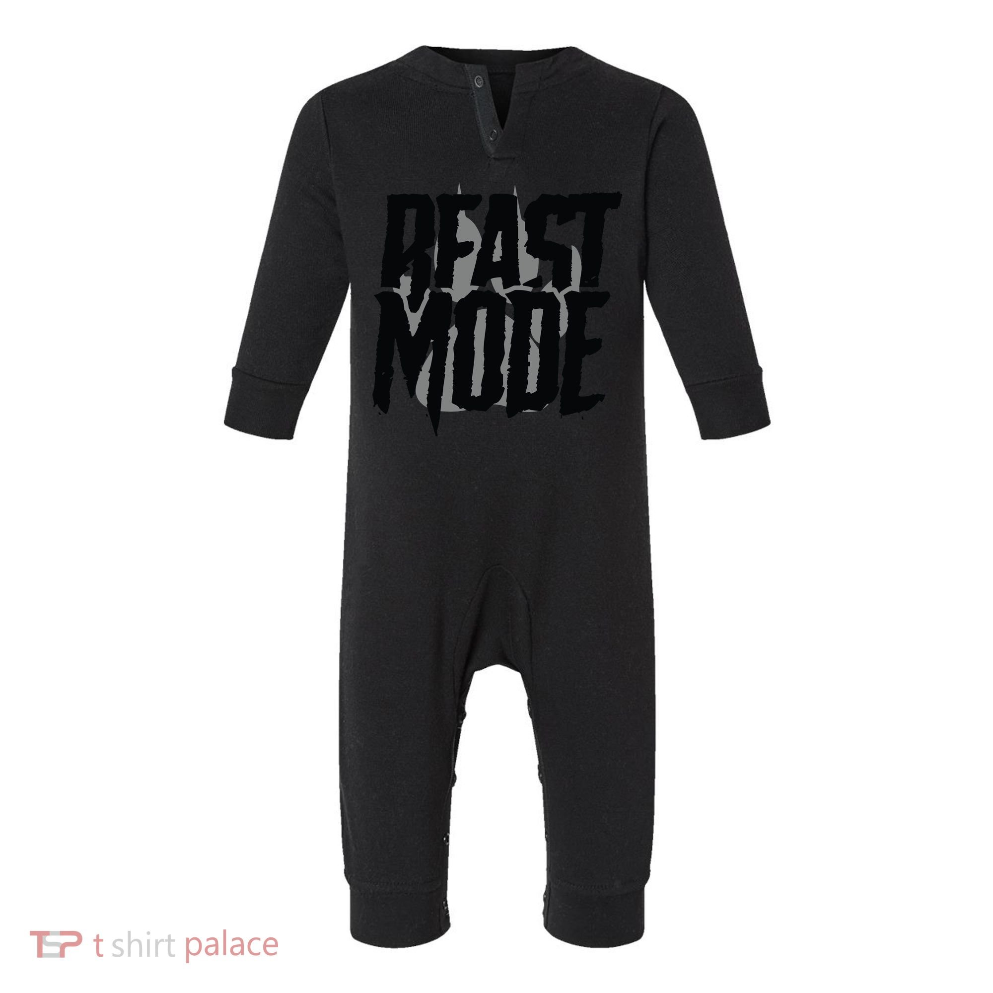 Beast Mode Gym Motivation Infant Fleece One Piece