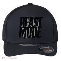 Beast Mode Gym Motivation Flexfit Unipanel Trucker Cap thumb 0