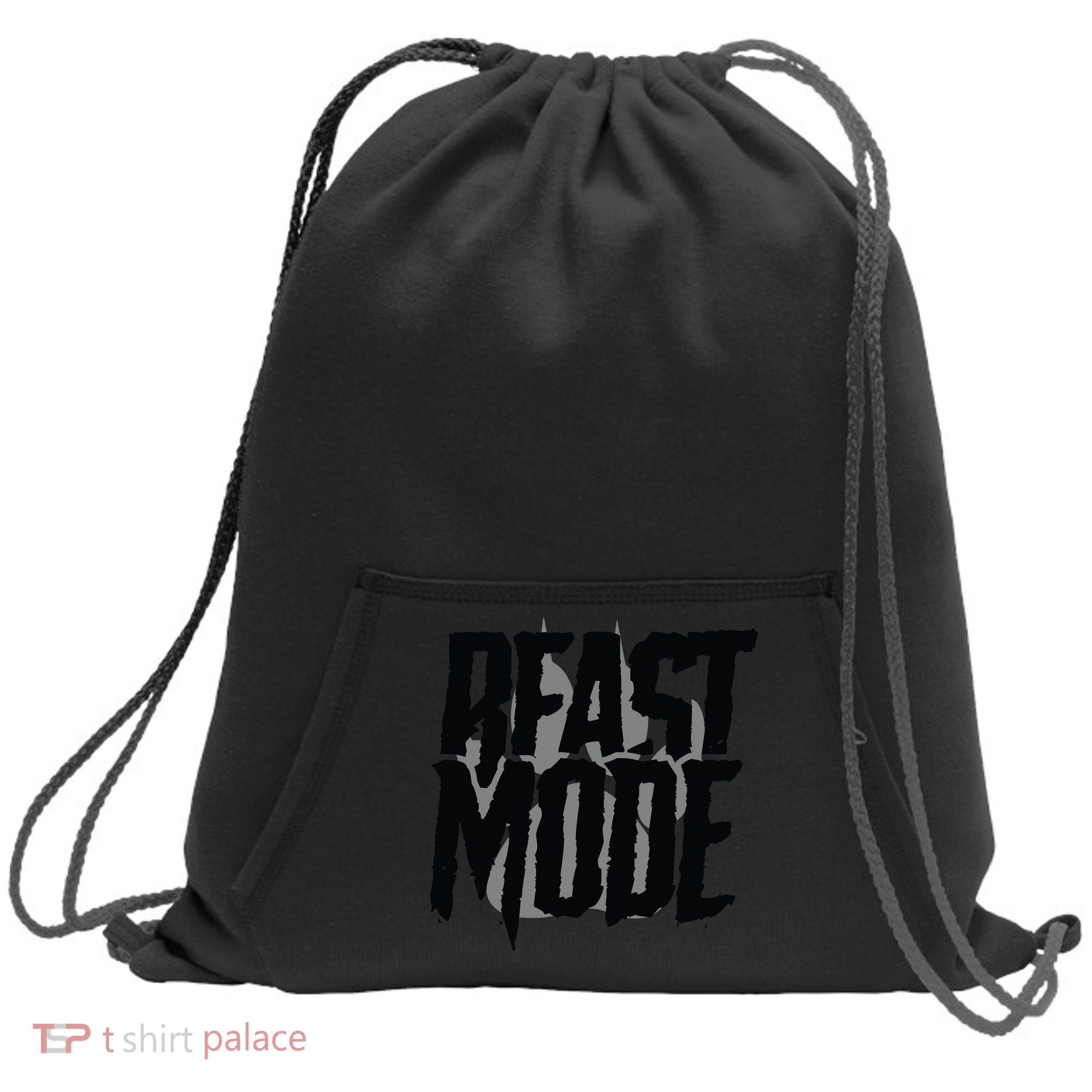 Beast Mode Gym Motivation Sweatshirt Cinch Pack Bag