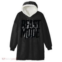 Beast Mode Gym Motivation Hooded Wearable Blanket thumb 0