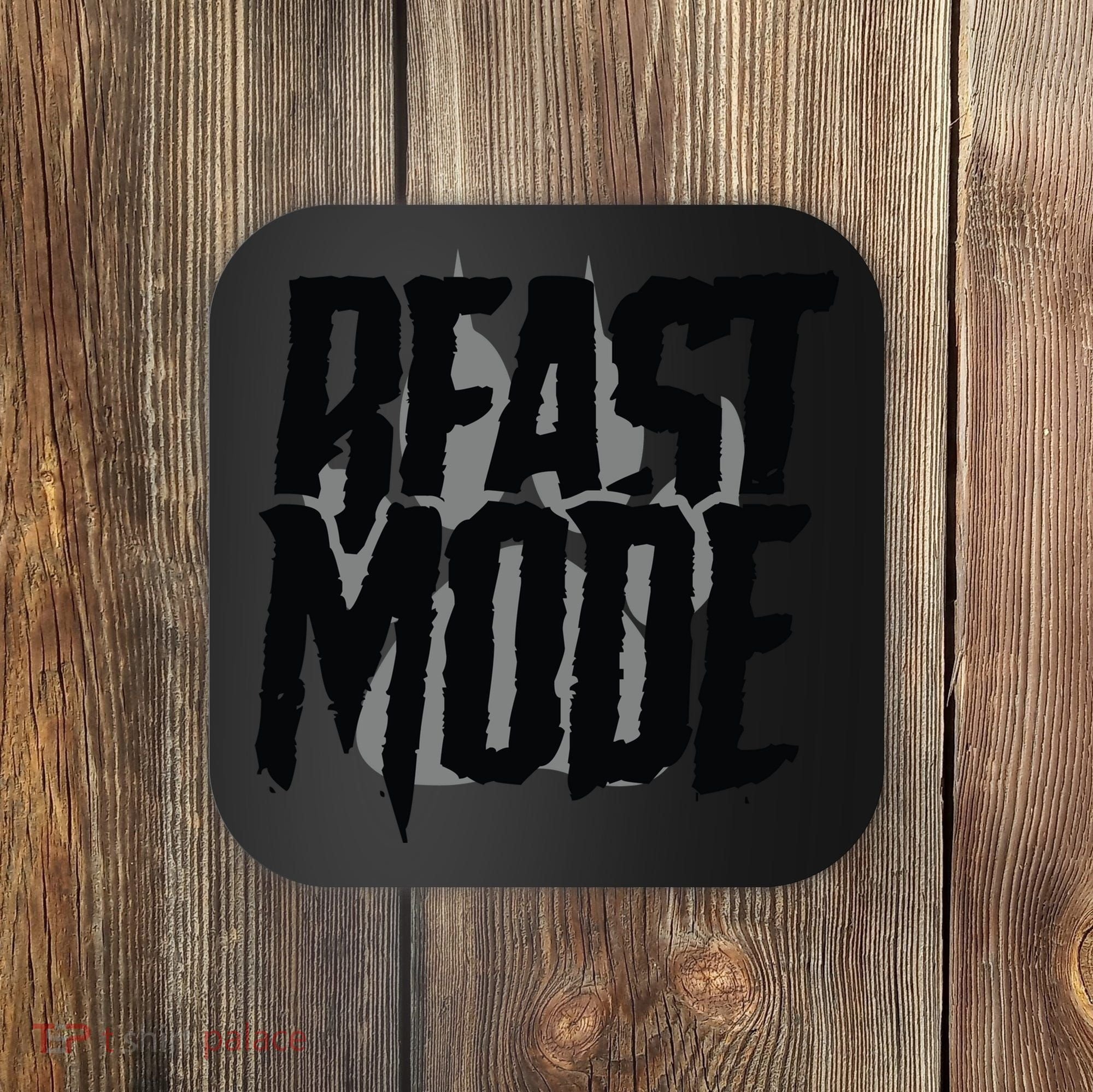 Beast Mode Gym Motivation Coaster