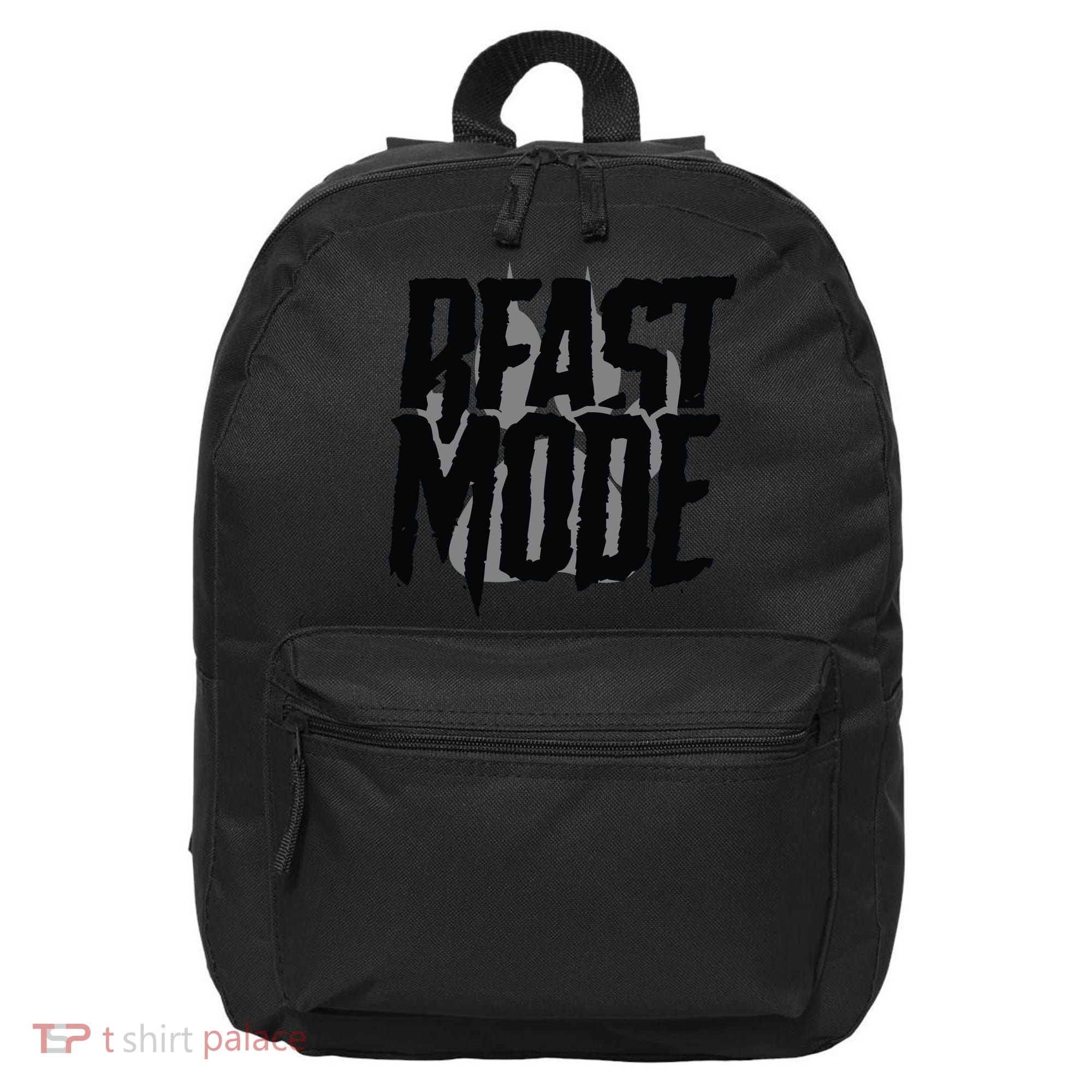 Beast Mode Gym Motivation 16 in Basic Backpack