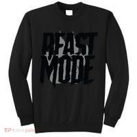 Beast Mode Gym Motivation Tall Sweatshirt thumb 0