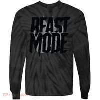 Beast Mode Gym Motivation Tie-Dye Long Sleeve Shirt thumb 0
