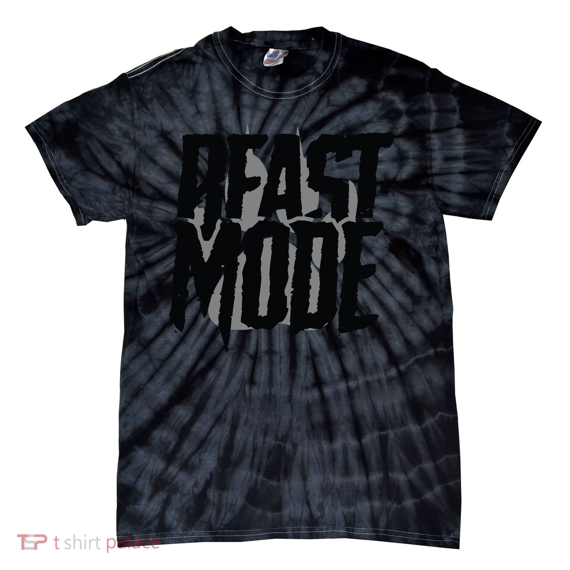 Beast Mode Gym Motivation Tie-Dye T-Shirt