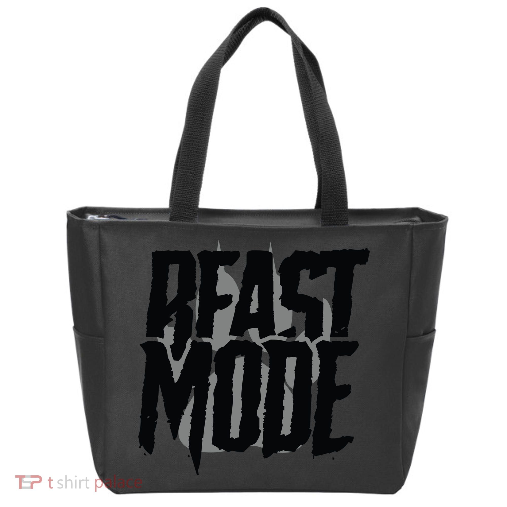 Beast Mode Gym Motivation Tote Bag