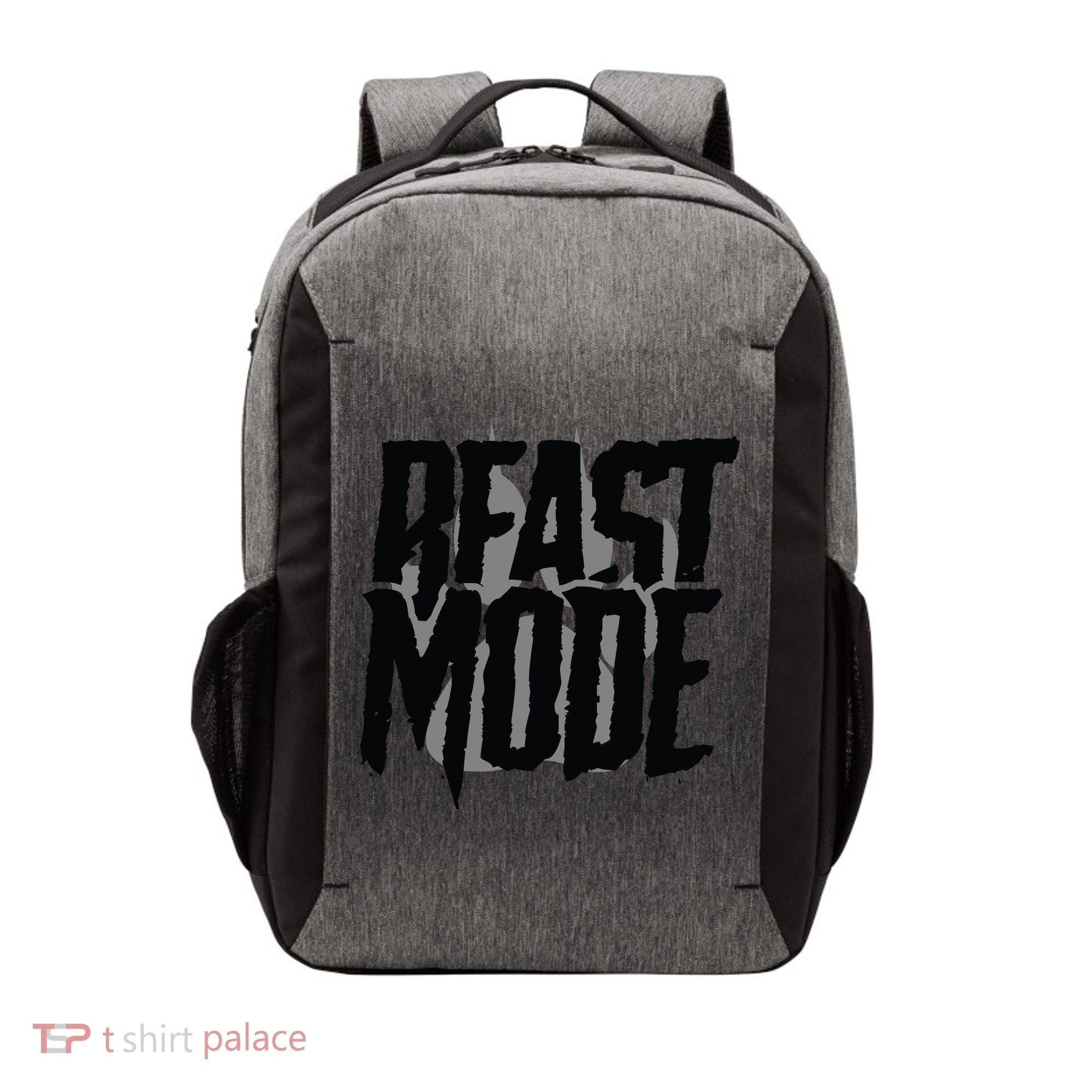 Beast Mode Gym Motivation Vector Backpack