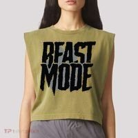 Beast Mode Gym Motivation Garment-Dyed Women's Muscle Tee thumb 2