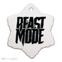 Beast Mode Gym Motivation Ceramic Ornament thumb 0