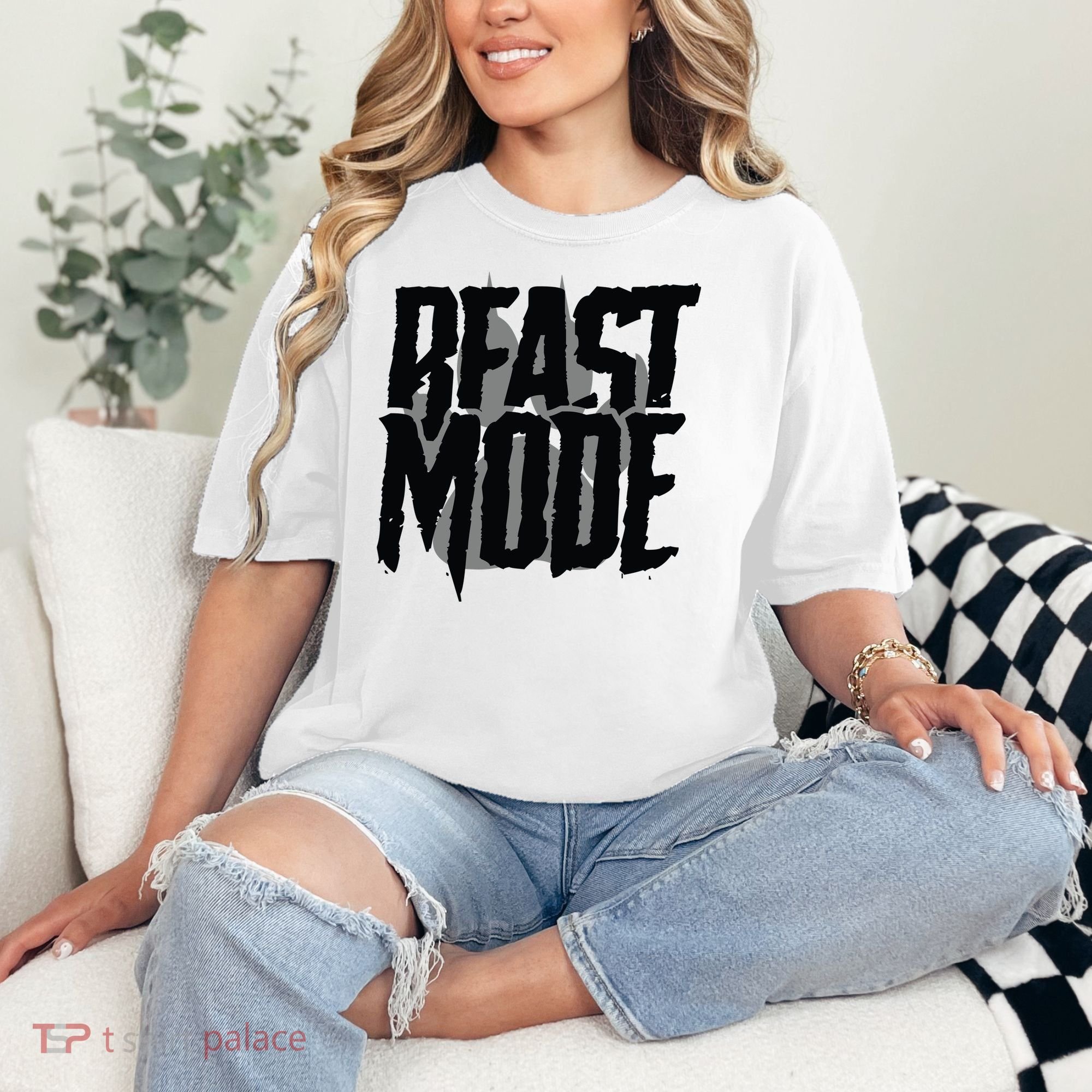 Beast Mode Gym Motivation Comfort Colors T-Shirt