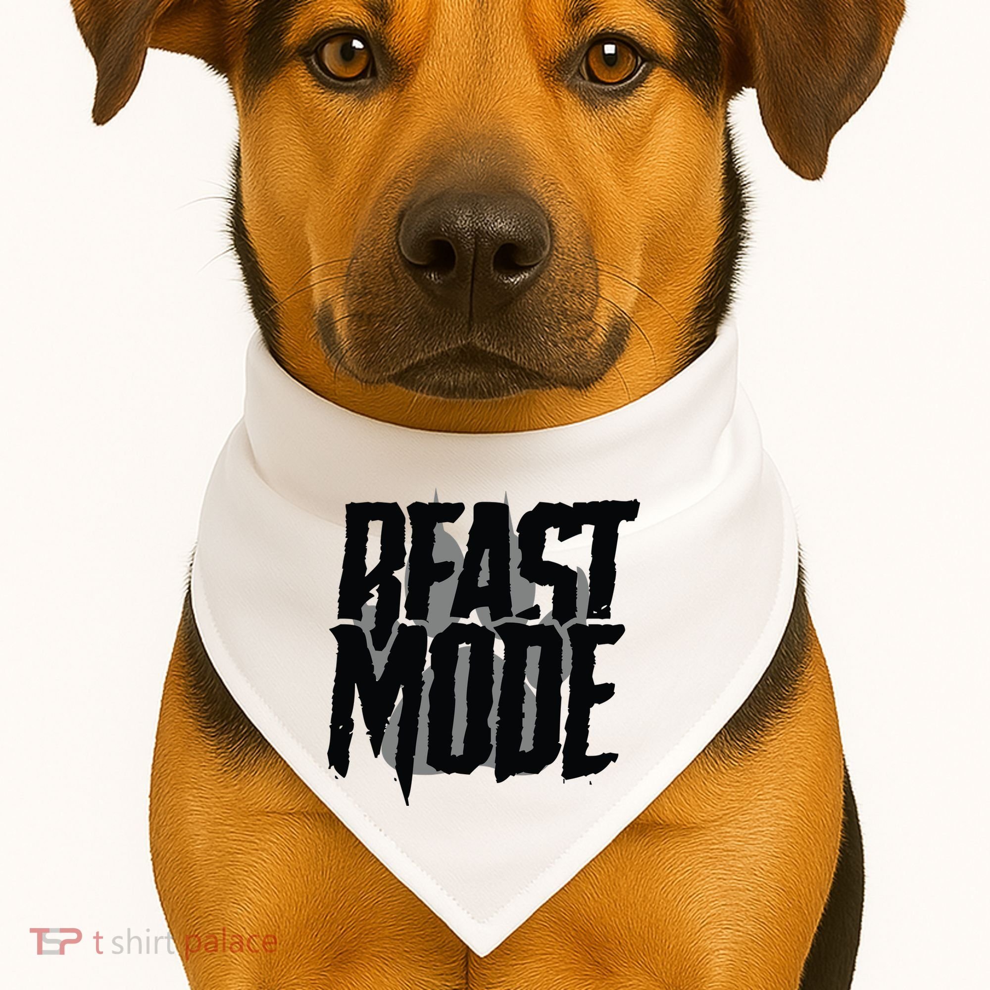 Beast Mode Gym Motivation USA-Made Doggie Bandana