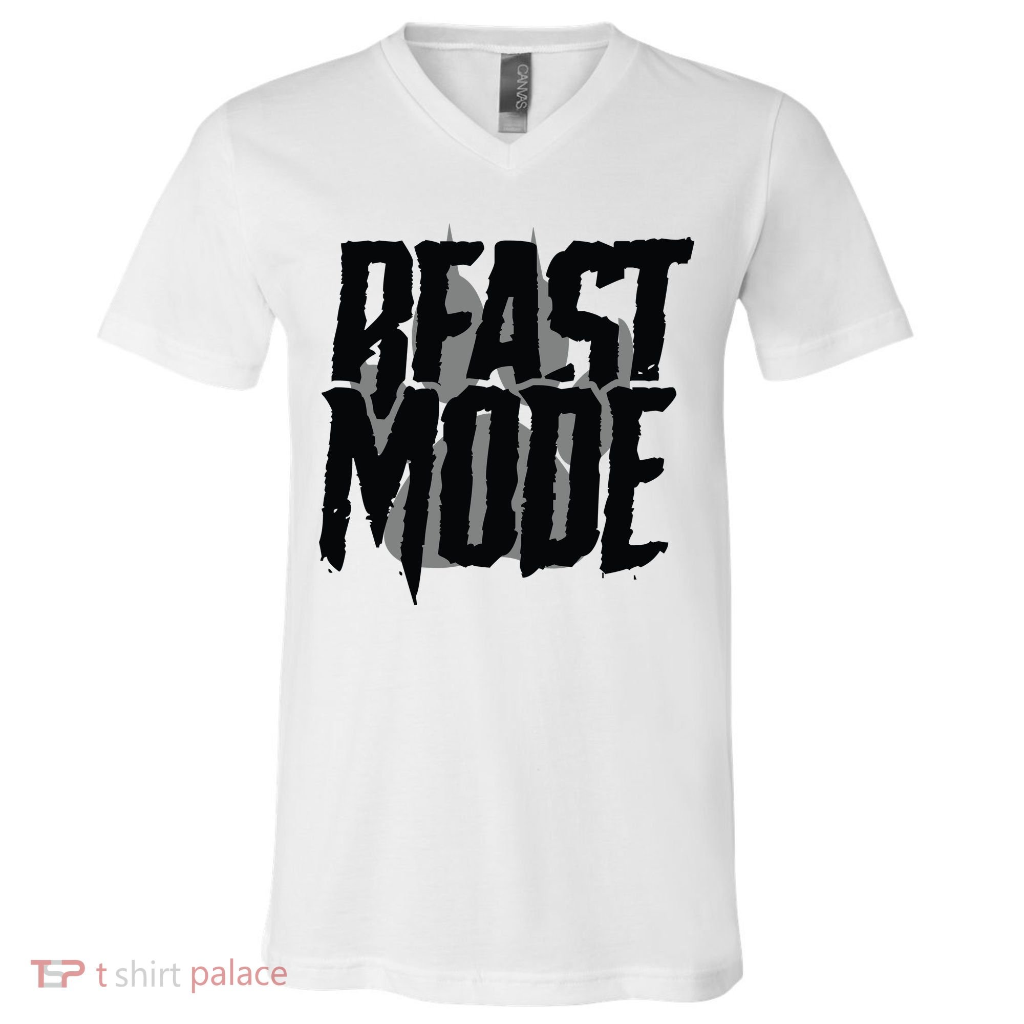 Beast Mode Gym Motivation V-Neck T-Shirt