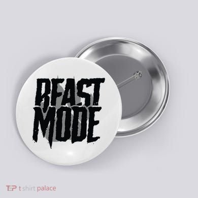 Beast Mode Gym Motivation Button