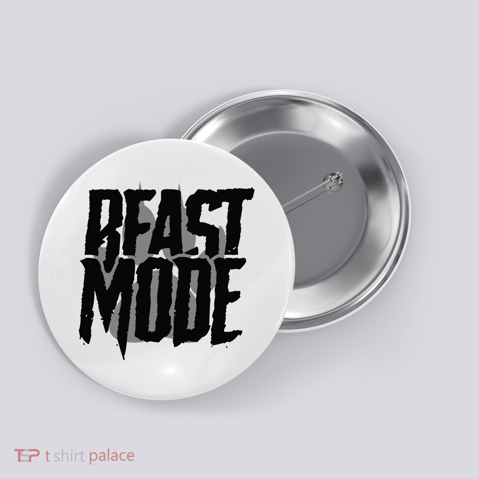 Beast Mode Gym Motivation Button