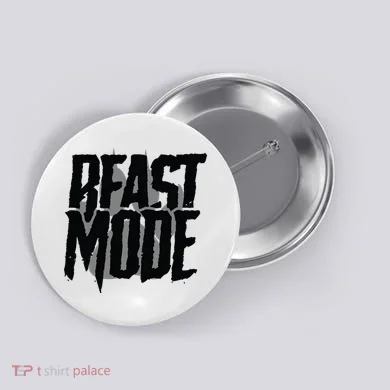 Beast Mode Gym Motivation Button