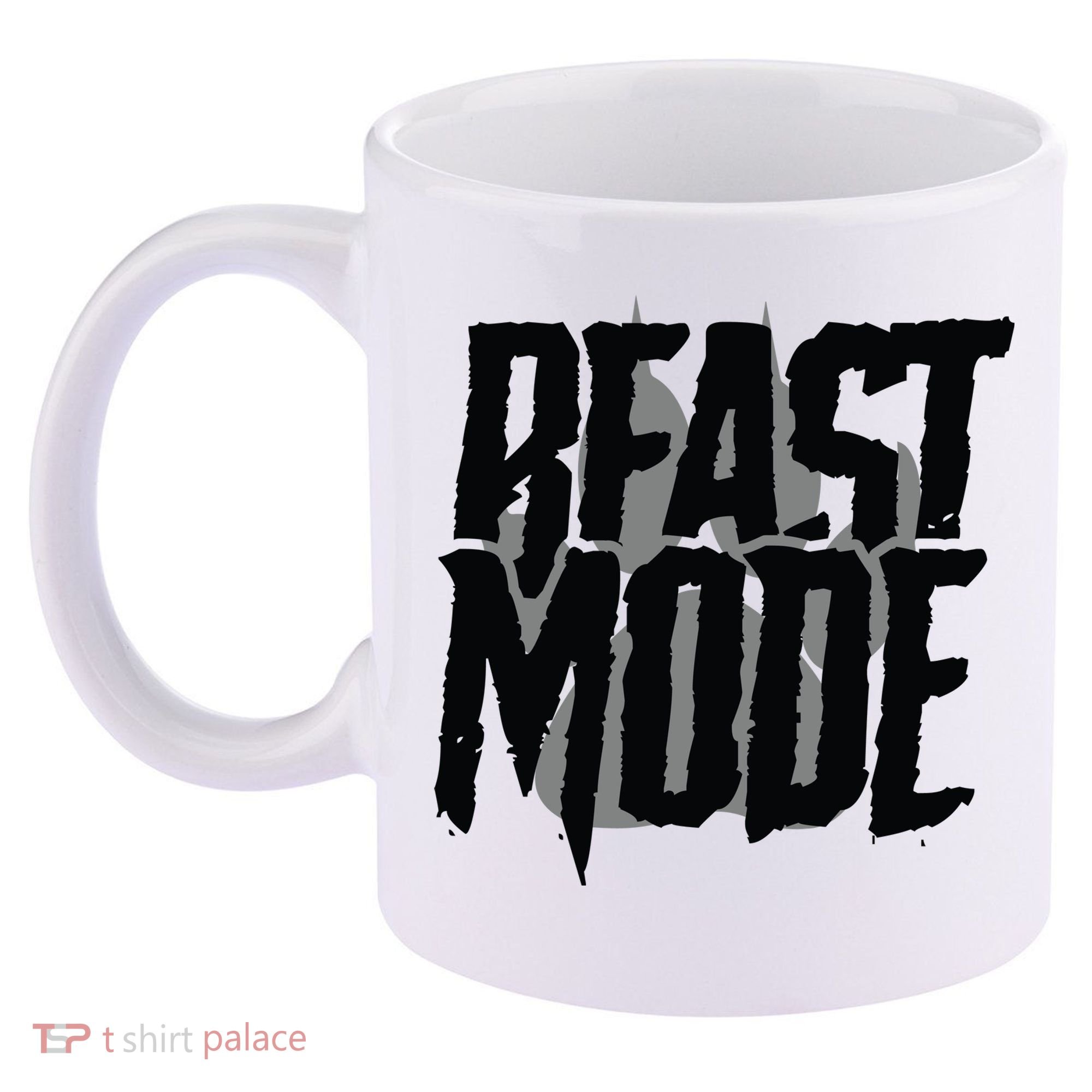 Beast Mode Gym Motivation 11oz C Handle Ceramic Mug