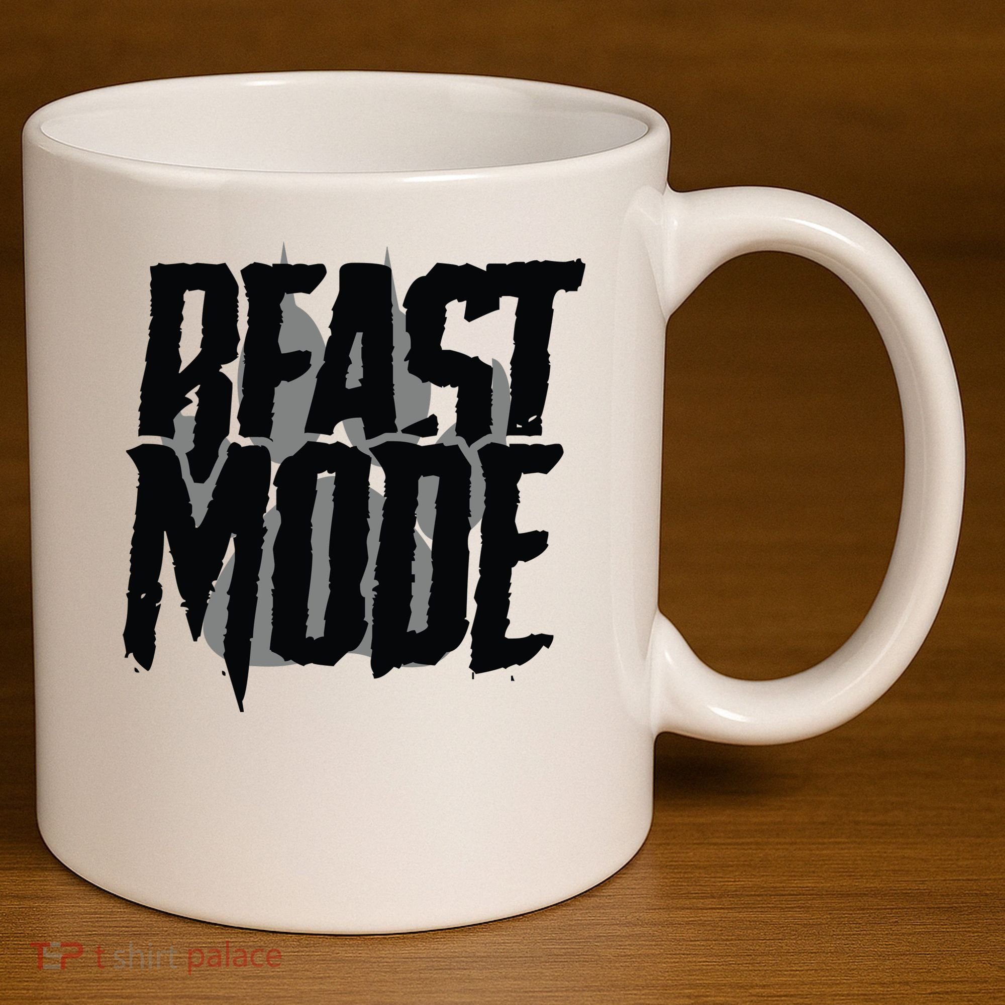 Beast Mode Gym Motivation 11oz C Handle Ceramic Mug