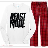 Beast Mode Gym Motivation Long Sleeve Pajama Set thumb 0