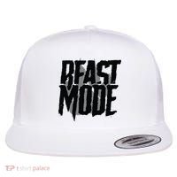 Beast Mode Gym Motivation Flat Bill Trucker Hat thumb 0