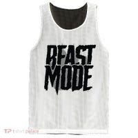 Beast Mode Gym Motivation Mesh Reversible Basketball Jersey Tank thumb 0