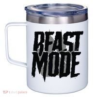 Beast Mode Gym Motivation 12oz Stainless Steel Coffee Mug thumb 2
