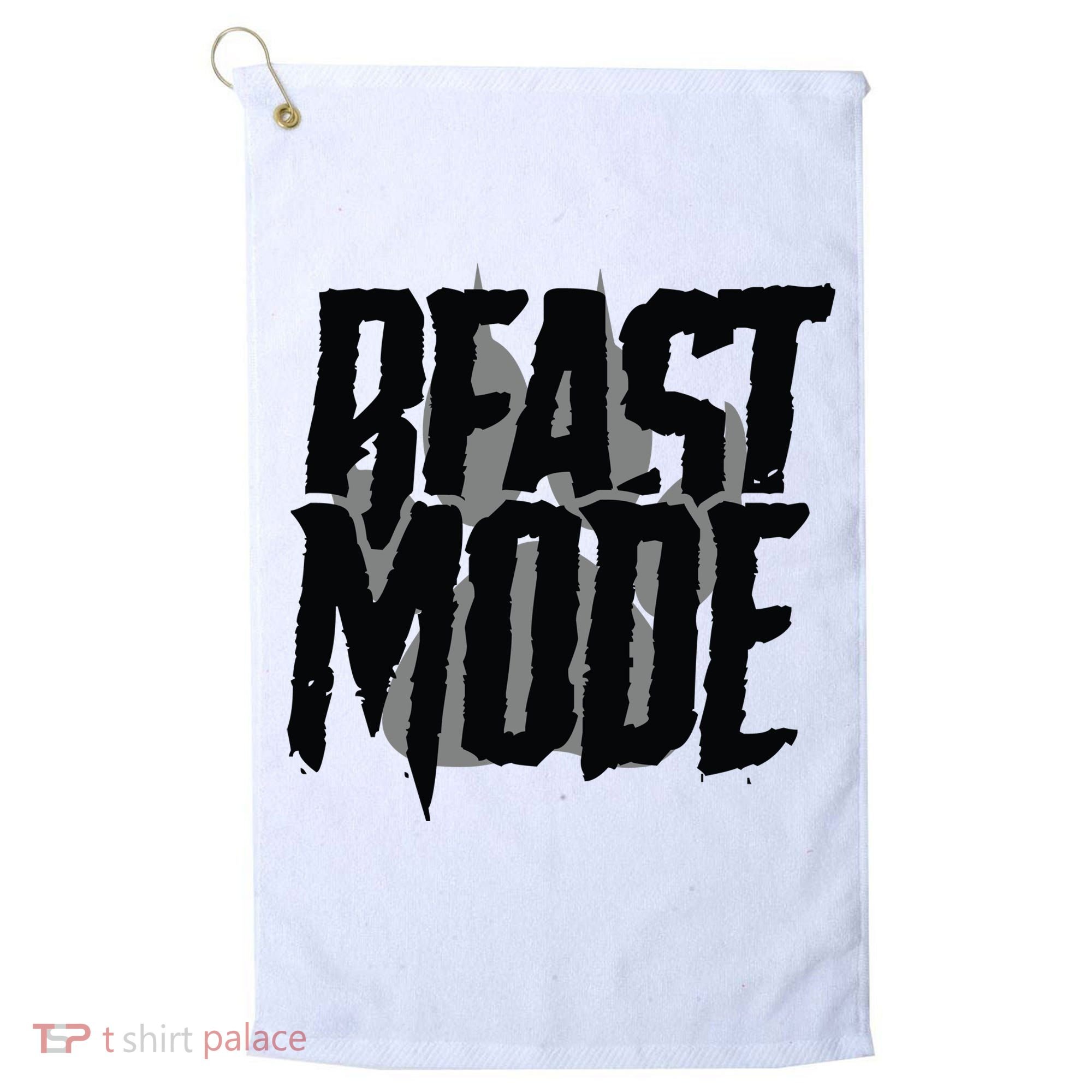 Beast Mode Gym Motivation Golf Towel