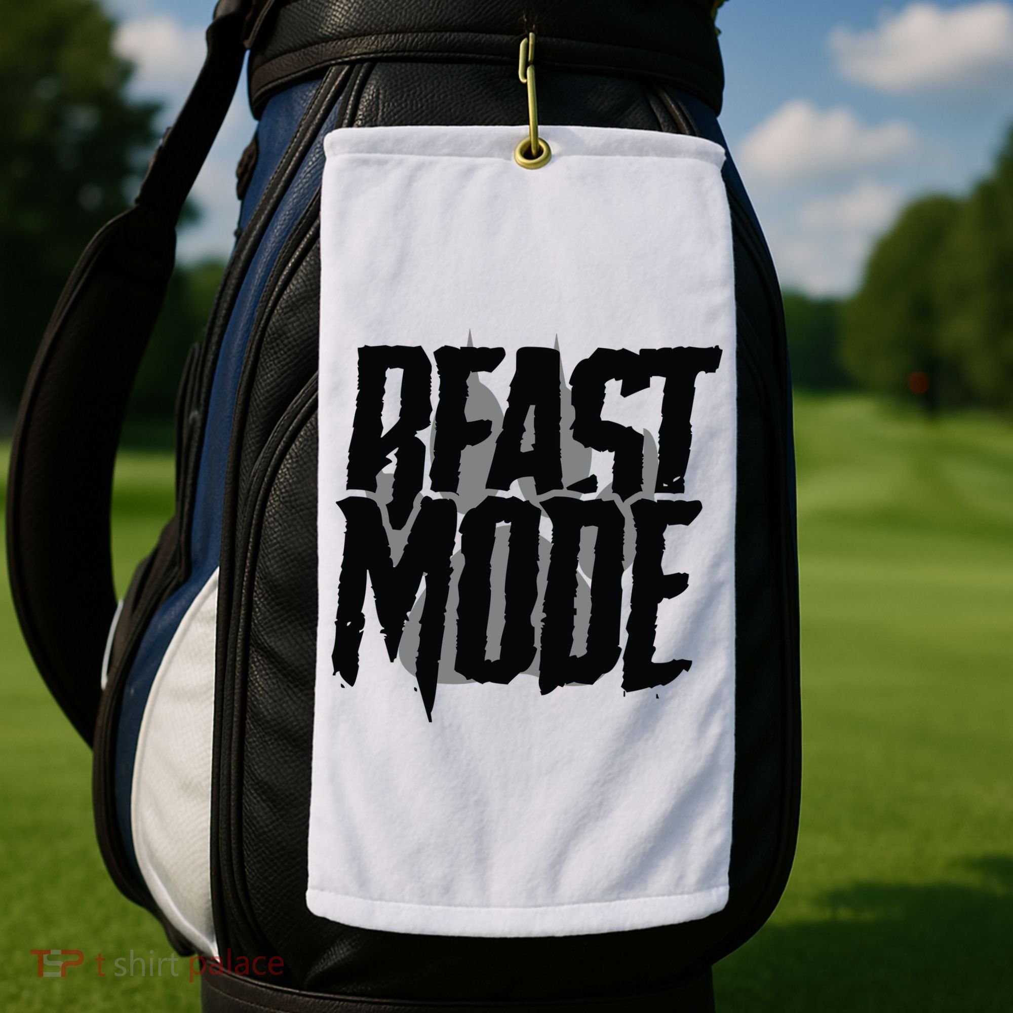 Beast Mode Gym Motivation Golf Towel