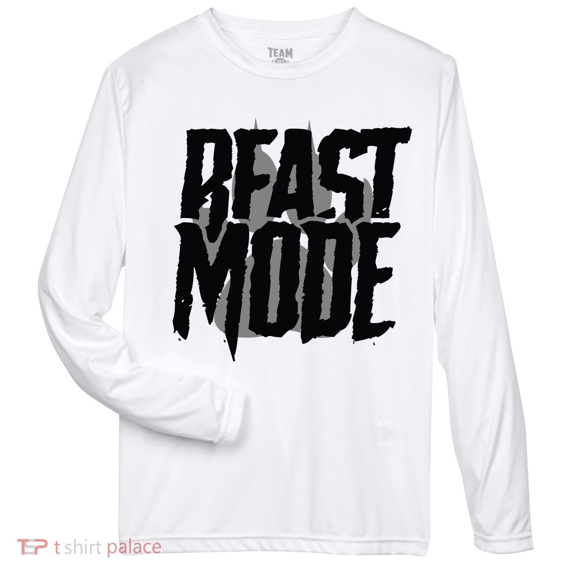 Beast Mode Gym Motivation Zone Performance Long-Sleeve T-Shirt