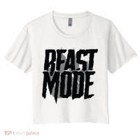 Beast Mode Gym Motivation Women's Crop Top Tee thumb 0