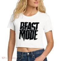 Beast Mode Gym Motivation Women's Crop Top Tee thumb 2