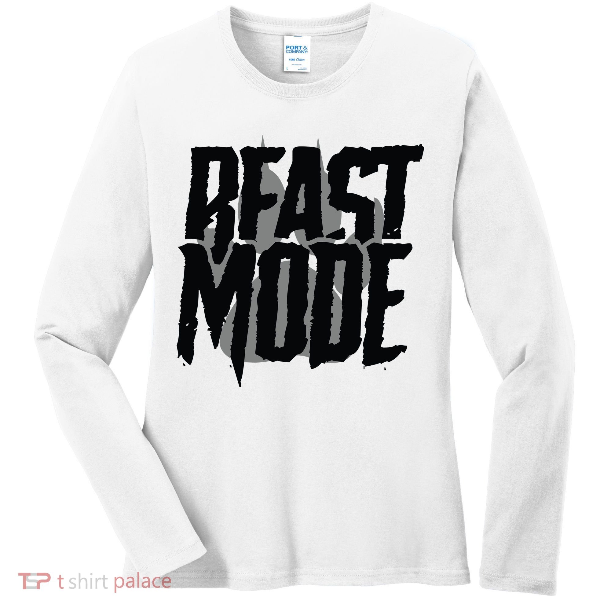 Beast Mode Gym Motivation Women's Long Sleeve Shirt